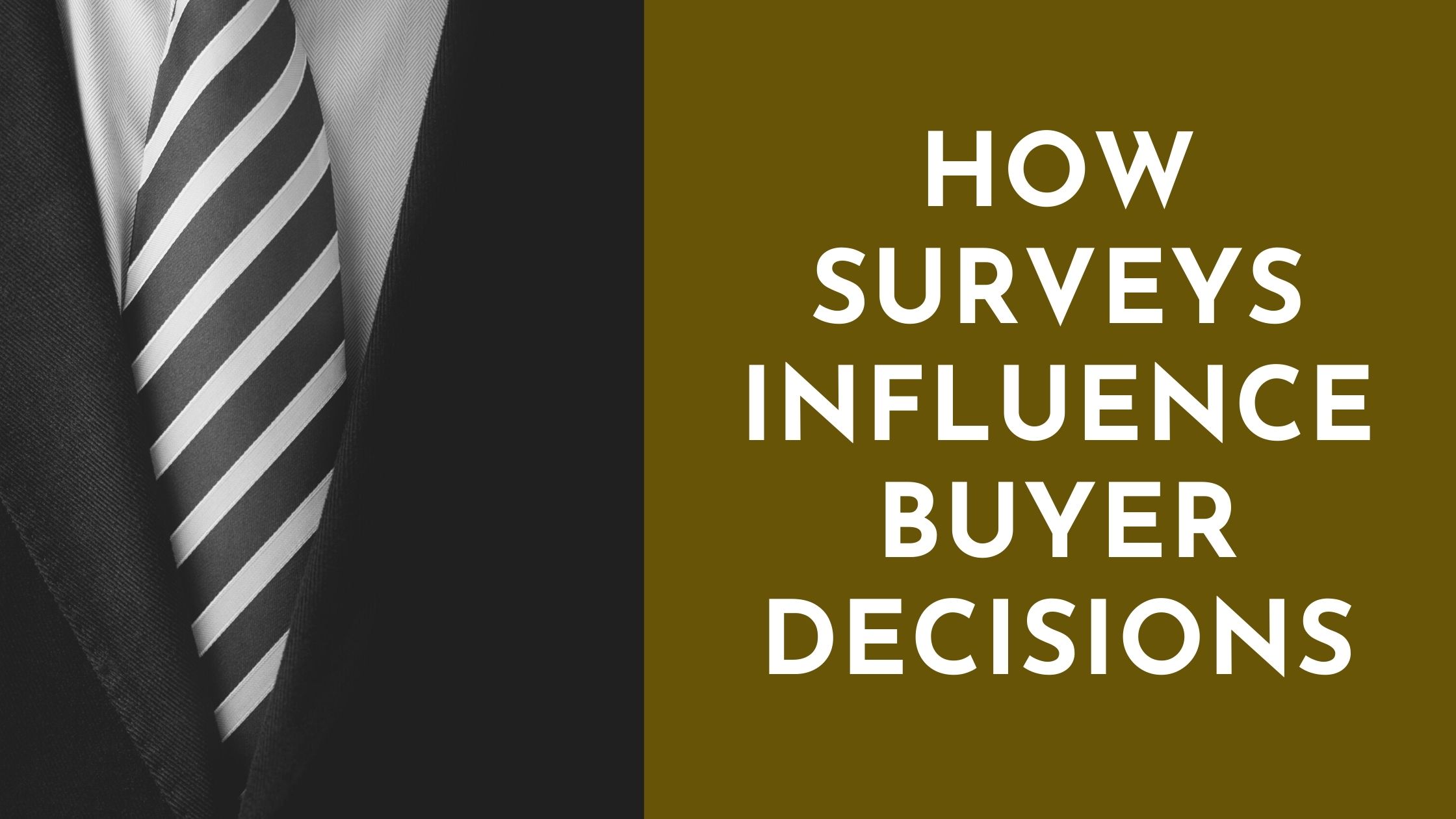 How Surveys Influence Buyer Decisions