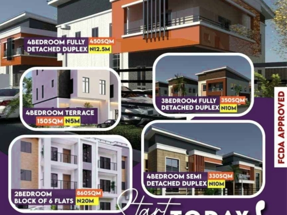 JELIPP ESTATE PLOT OF LAND FOR SALE (350 Sqm for a 3-Bedroom detached Duplex)