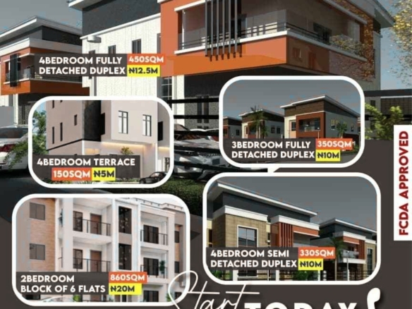 JELIPP ESTATE PLOT OF LAND FOR SALE (450 Sqm for a 4-Bedroom detached Duplex)